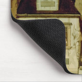 Eine Ecke einer deutschen Stadt durch Mondschein Mousepad (Ecke)