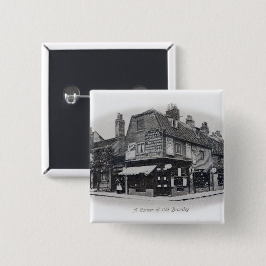 Eine Ecke von altem Bromley Button (Vorne & Hinten)