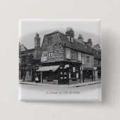 Eine Ecke von altem Bromley Button (Vorderseite)