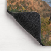 Eine Egret Fliegen Mousepad (Ecke)