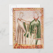 Eine Ehe Postkarte (Vorne/Hinten)