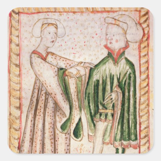 Eine Ehe Quadratischer Aufkleber (Vorderseite)