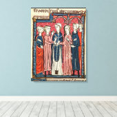 Eine Ehe, von "Decrets de Gratien" Leinwanddruck (Insitu (Holzboden))