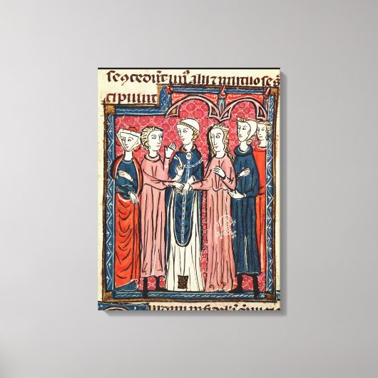 Eine Ehe, von "Decrets de Gratien" Leinwanddruck (Vorderseite)