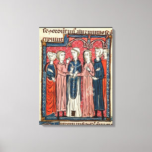 Eine Ehe, von "Decrets de Gratien" Leinwanddruck