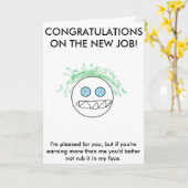 Eine ehrliche neue Jobkarte Karte (Gelbe Blume)