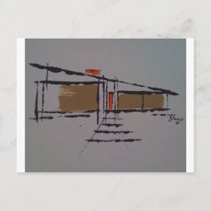 Eine Eichler-Zuhause auf T #1 Postkarte