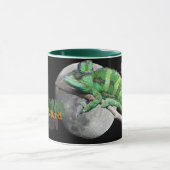 Eine Eidechsen-Mond-Tasse Tasse (Zentrum)