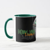 Eine Eidechsen-Mond-Tasse Tasse (Links)