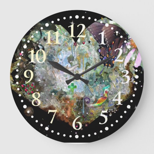 Eine eigene Welt Große Wanduhr (Vorderseite)