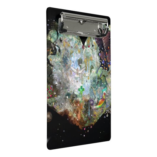 Eine eigene Welt - Mini Klemmbrett (Schrägansicht)