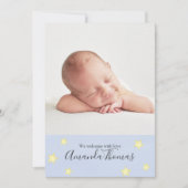 Eine einfache Baby-Aquarellkuh sprang über den Mon Ankündigung (Vorderseite)