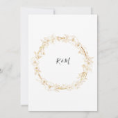 Eine einfache Einladung aus weißem Gold (Rückseite)