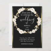 Eine einfache Einladung aus weißem Gold (Vorderseite)