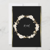 Eine einfache Einladung aus weißem Gold (Rückseite)