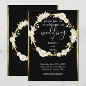 Eine einfache Einladung aus weißem Gold (Vorne/Hinten)