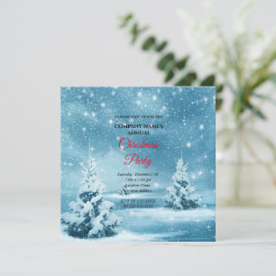 Eine einfache elegante Weihnachtsfeier-Einladung