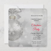 Eine einfache, elegante Weihnachtszeit-Party Einla (Vorderseite)