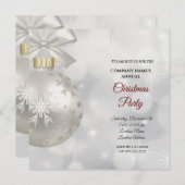 Eine einfache, elegante Weihnachtszeit-Party Einla (Vorne/Hinten)