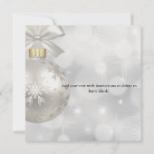 Eine einfache, elegante Weihnachtszeit-Party Einla (Rückseite)