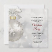 Eine einfache, elegante Weihnachtszeit-Party Einla (Vorderseite)