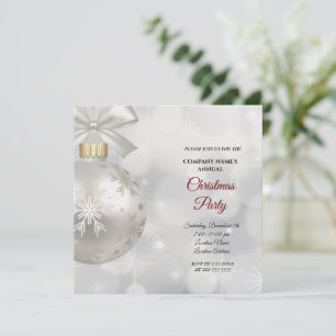 Eine einfache, elegante Weihnachtszeit-Party Einla