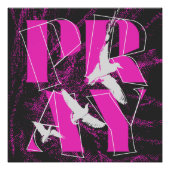 Eine einfache Erinnerung PRAY Christlicher Glaube Poster (Vorderseite)