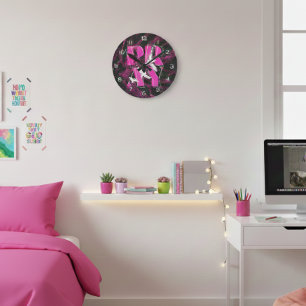 Eine einfache Erinnerung PRAY Christlicher Glaube Runde Wanduhr