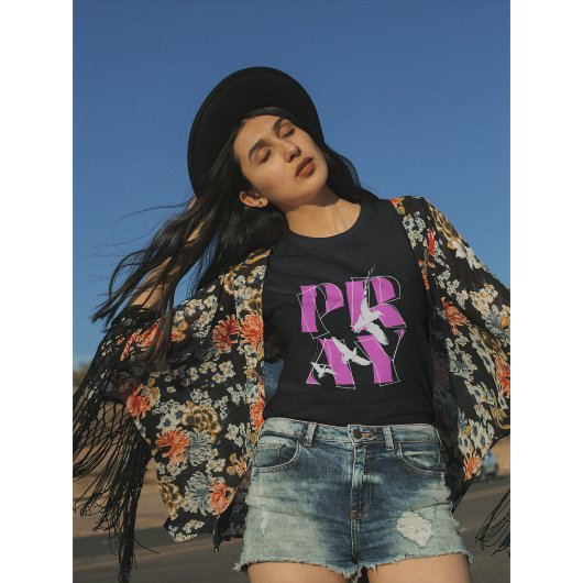 Eine einfache Erinnerung PRAY Christlicher Glaube T-Shirt