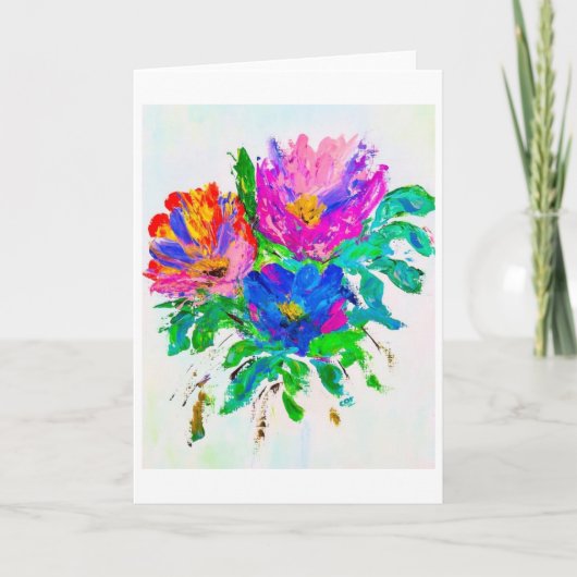 Eine einfache Lächelgrusskarte<Blank Inside> Einladung (Vorderseite)