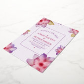 Eine einfache, liebliche Blumenhochzeit Folieneinladung (Gedreht)
