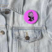 Eine einfache Rose... Illustration B&W Button (Beispiel)