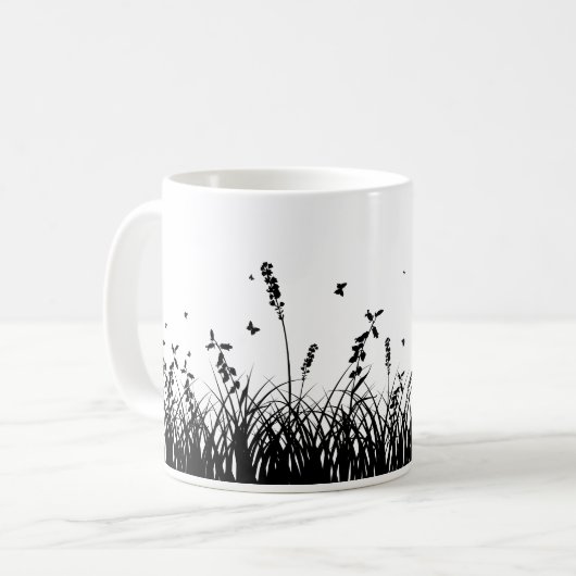 Eine einfache Silhouette Kaffeetasse (Vorderseite Links)