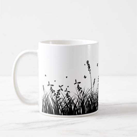 Eine einfache Silhouette Kaffeetasse (Links)