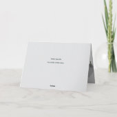 EINE EINFACHE URLAUBSKARTE KARTE (Rückseite)