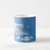 Eine einfache weiße Wolke Kaffeetasse (Mittel)