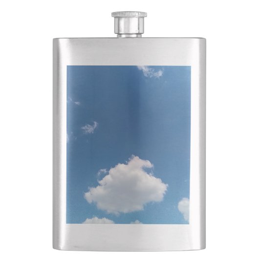 Eine einfache Wolke Flachmann (Vorderseite)