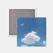 Eine einfache Wolke Magnet (Vorderseite/Rückseite)