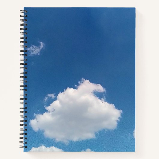 Eine einfache Wolke Notizblock (Vorderseite)