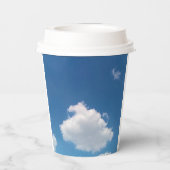 Eine einfache Wolke Pappbecher (Rückseite)