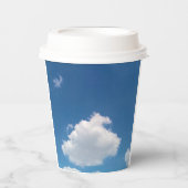 Eine einfache Wolke Pappbecher (Vorderseite)