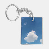 Eine einfache Wolke Schlüsselanhänger (Vorderseite links)