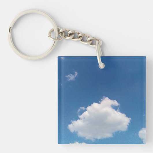 Eine einfache Wolke Schlüsselanhänger (Vorderseite)