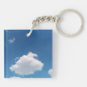 Eine einfache Wolke Schlüsselanhänger (Rückseite)