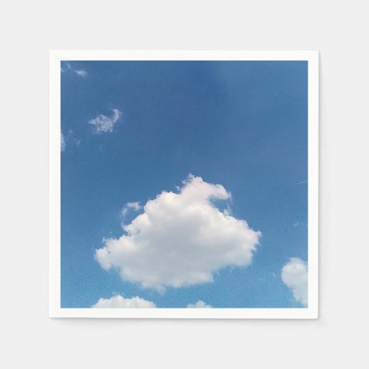 Eine einfache Wolke Serviette (Vorderseite)