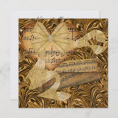 Eine einladende, königliche Veranstaltung Einladung (Vorne/Hinten)