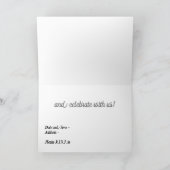 Eine Einladung aus Glas anheben (Innenseite)