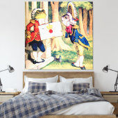 Eine Einladung der Herzkönigin Leinwanddruck (Insitu (Schlafzimmer))