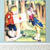 Eine Einladung der Herzkönigin Leinwanddruck (Insitu (Holzboden))