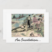 Eine Einladung (futuristischer Druck des 19. (Vorne/Hinten)